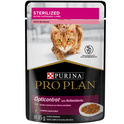 Pro Plan 24 Pouches Gato Adulto Esterilizado 85 Gr. c/u