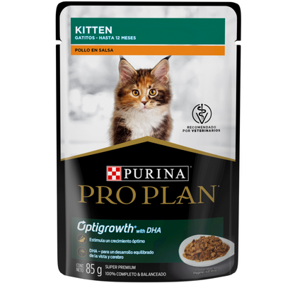 Pro Plan 24 Pouches Gato Kitten de Pollo 85 gr. c/u