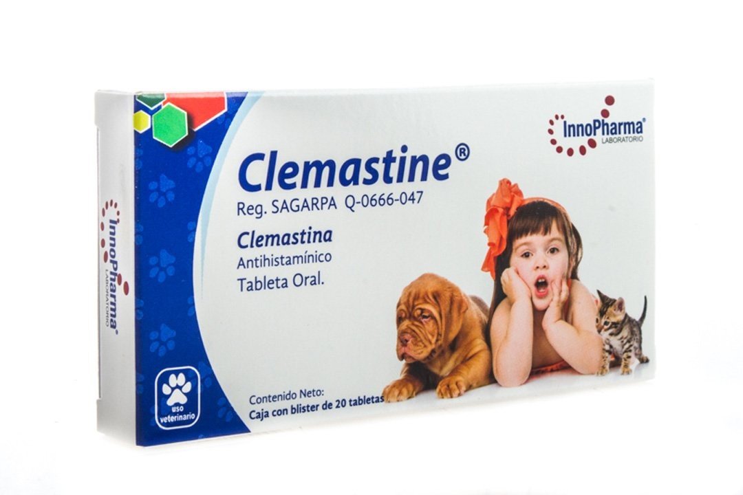 Clemastine, Clemastina Antihistamínico Oral, Caja con Blister de 20 Tabletas., Innopharma