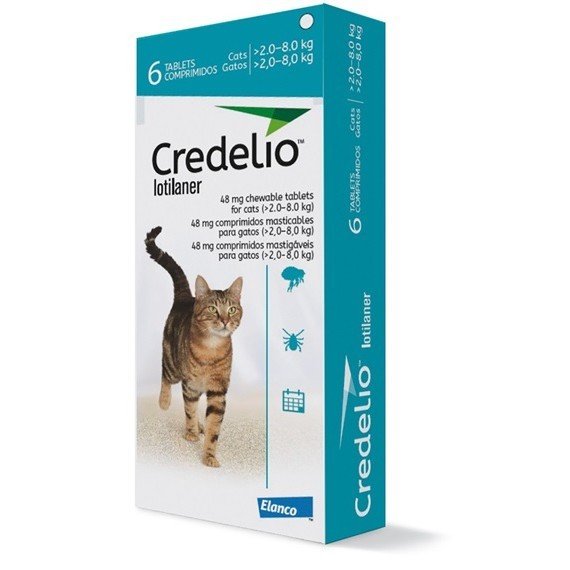 Credelio Gatos 3 Tabletas 48 Mg 2 a 8 kg Elanco