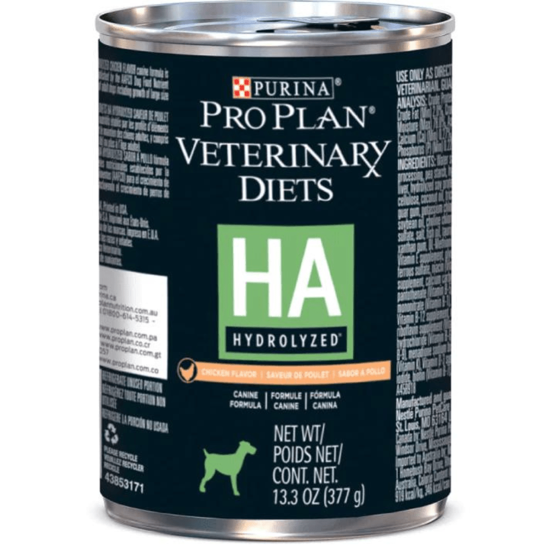 6 Latas Pro Plan Veterinary Diets HA Hydrolyzed Canino 377gr - AniMALL