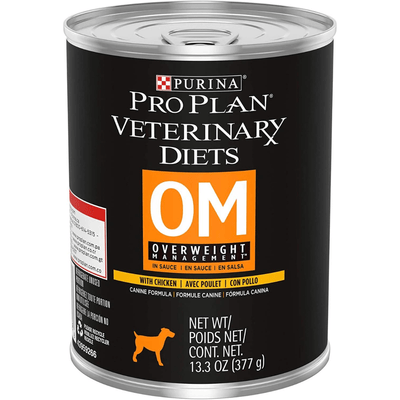6 Latas Pro Plan Veterinary Diets OM Control de Peso para Perro 377gr - AniMALL