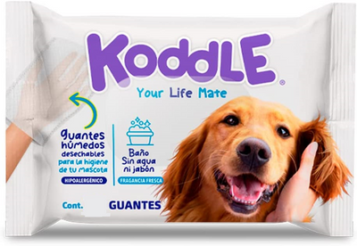 Guantes Húmedos Desechables para Higiene de Mascotas 6 Piezas, Koddle