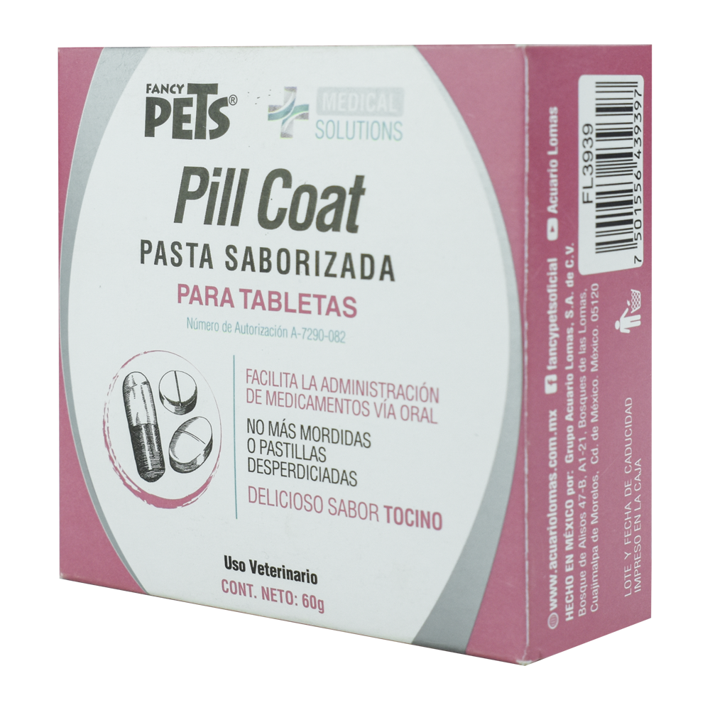 Pill Coat Pasta Saborizada para Mascotas 60 Gr., Medical Solutions