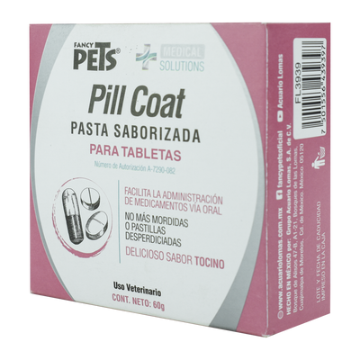 Pill Coat Pasta Saborizada para Mascotas 60 Gr., Medical Solutions