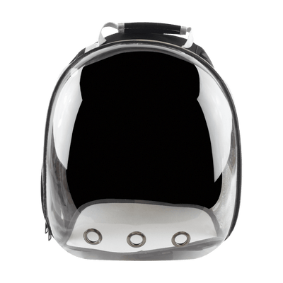 Mochila Transparente para Mascotas color Negra - AniMALL