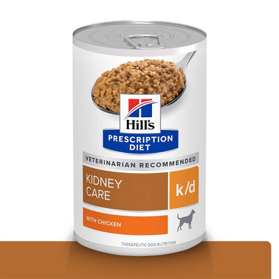 12 Latas Hill's kidney care k/d Canine Sabor Pollo 370 Gr.