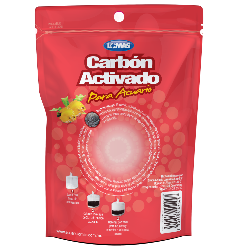 Carbon Activado para Acuario