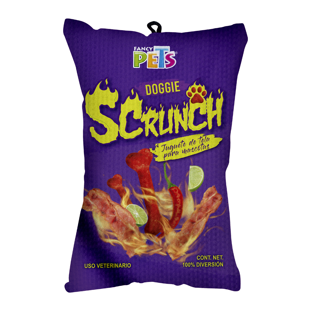 Juguete de Tela Doggie Scrunch Fuego, Fancy Pets