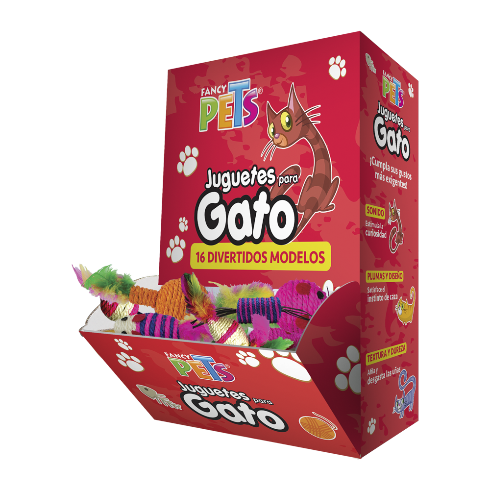 Caja de Juguetes para Gato 48 Piezas