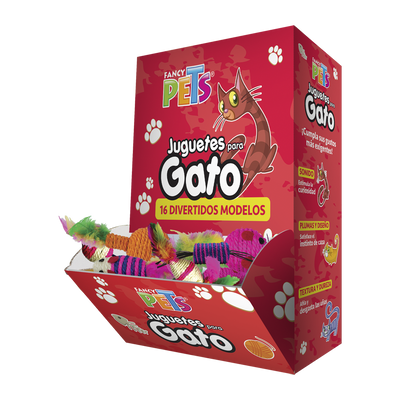 Caja de Juguetes para Gato 48 Piezas