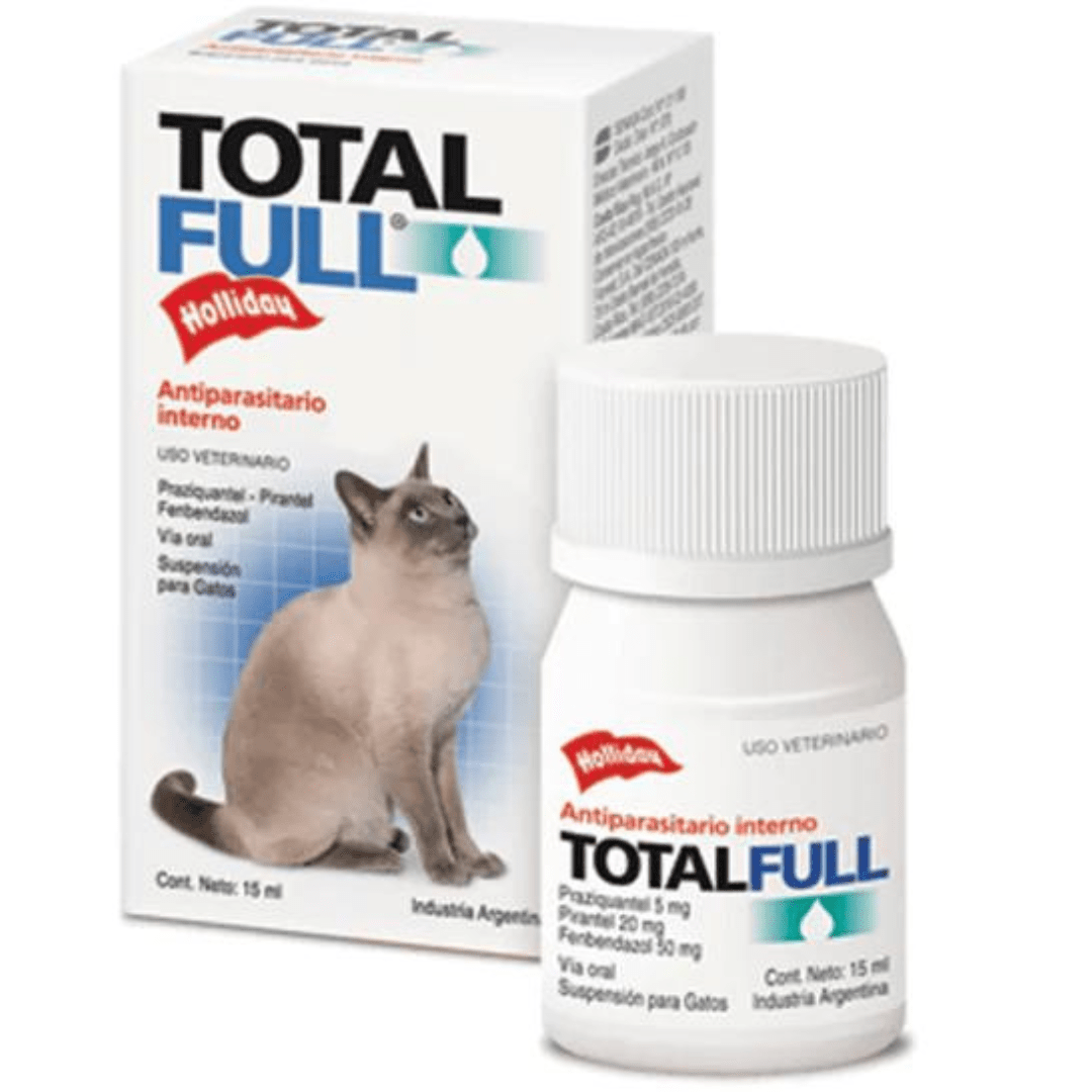Total Full Gatos Antiparasitario Interno Supensión 15 ml Holliday - AniMALL