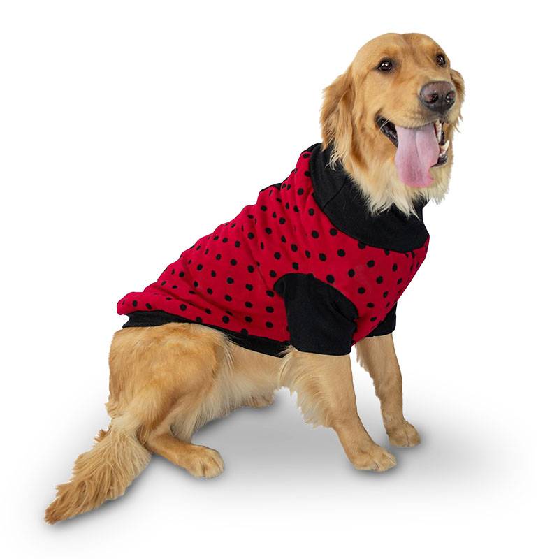 Suéter Rojo Estampado de Circulos Talla 14