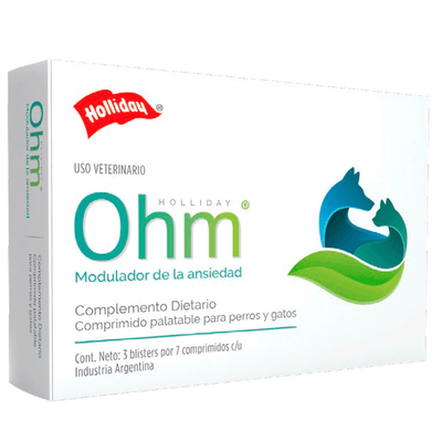 Ohm Modulador de Ansiedad 3 Blisters de 7 Comprimidos Holliday - AniMALL