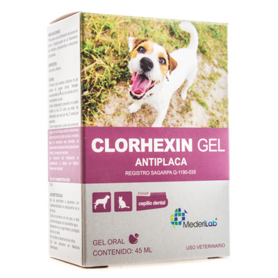 Clorhexin Gel Oral Antiplaca Perro y Gatos 45 ml MederiLab