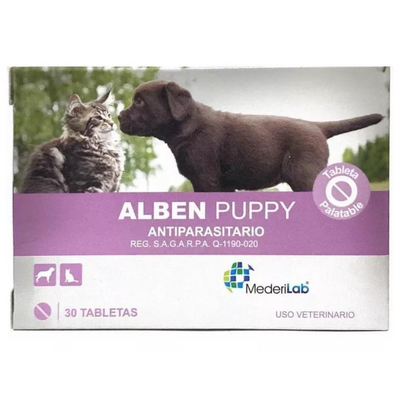 Alben Puppy 30 Tabs, Mederilab