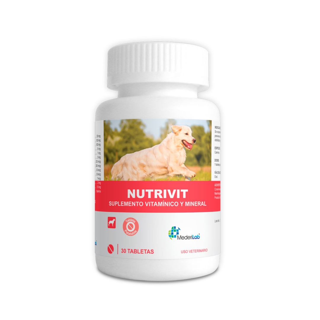 Nutrivit Piel y Pelaje Perros 30 Tabletas Mederilab