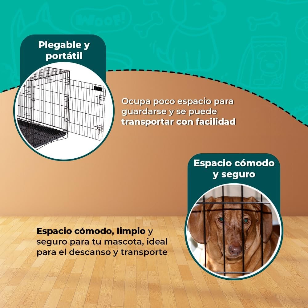Fancy Pets Jaula Metálica Plegable Extra Grande