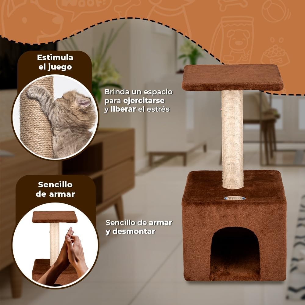 Fancy Pets Mueble Rascador Tunez con Juguete