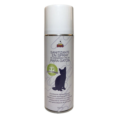 Sanitizante en Spray de Areneros y Palas para Gatos 150 Ml., Golden Dog - AniMALL