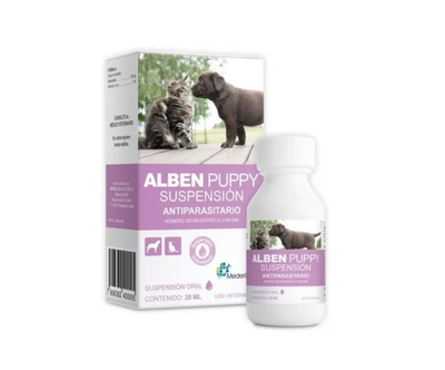 Alben Puppy Suspensión Antiparasitario 20 ml Mederilab