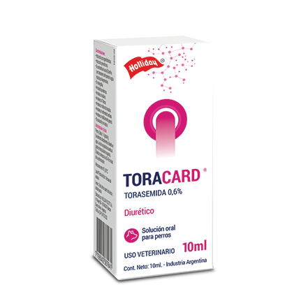 Toracard Torasemida 0.6% Diurético Solución Oral 10 ml Holliday - AniMALL