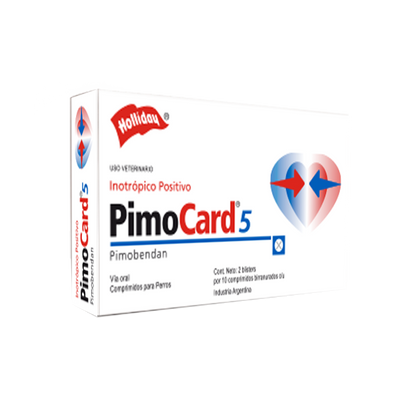 PimoCard 5 Pimobendan, 2 blísters con 10 comprimidos Holliday