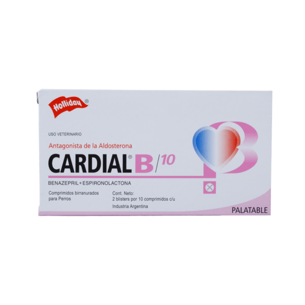 Cardial B 10 Vasodilatador mixto 2 blísters de 10 comprimidos Holliday - AniMALL