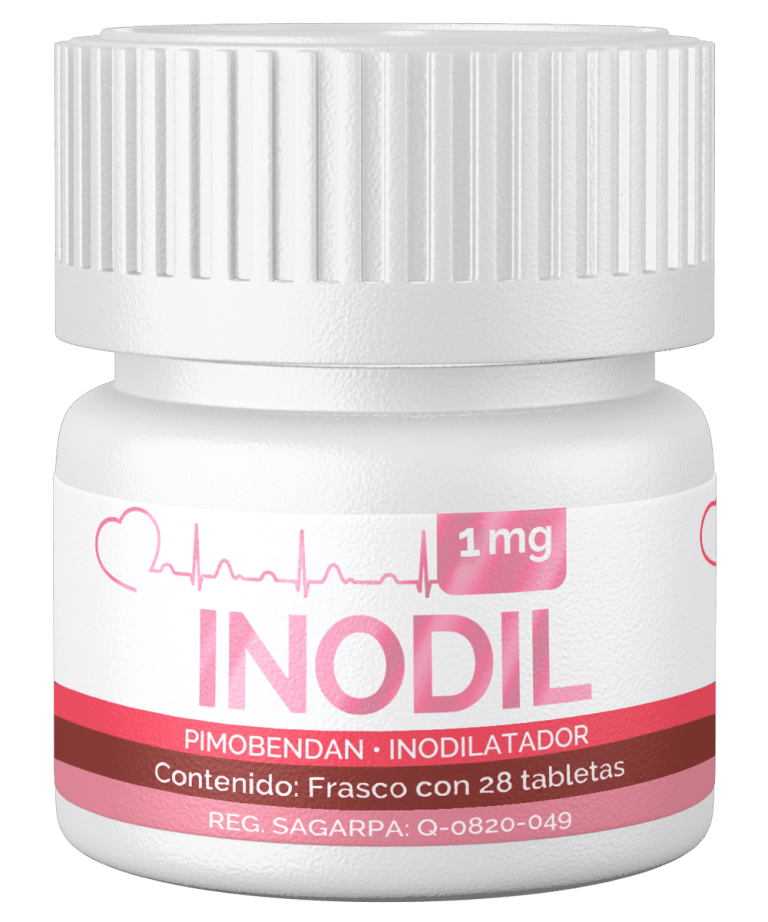 Inodil, Pimobendan, Frasco de 28 tabletas de 1mg, Santgar - AniMALL