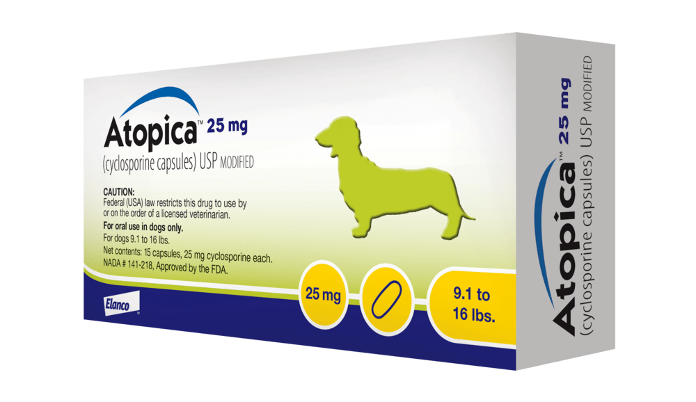 Atopica Ciclosporina 30 cápsulas de 25mg Elanco