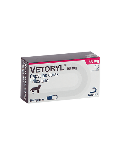 Vetoryl, Trilostano, 30 cápsulas de 60mg c/u, Dechra - AniMALL