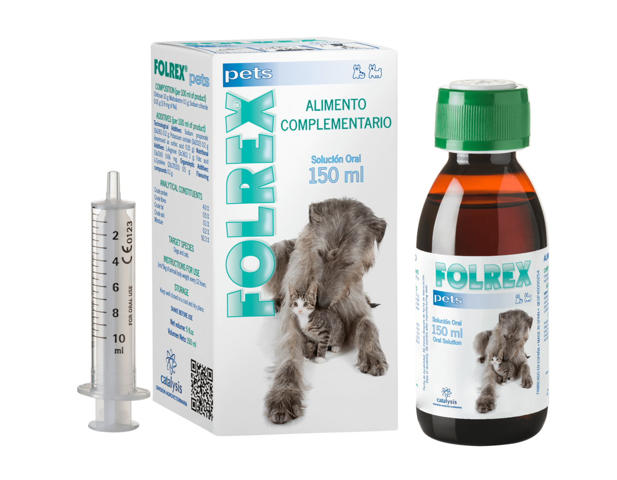 Folrex Pets Suplemento oral con 150 ml MederiLab