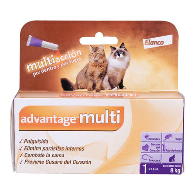 Advantage Multi 0.8 ml Gatos 4 a 8 Kg Elanco - AniMALL