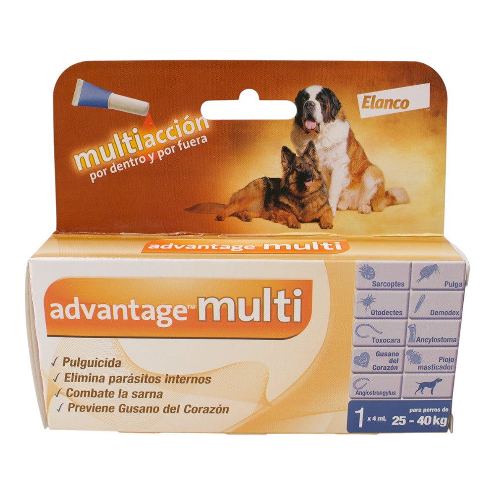 Advantage Multi 4 ml Perros 25 a 40 Kg Elanco