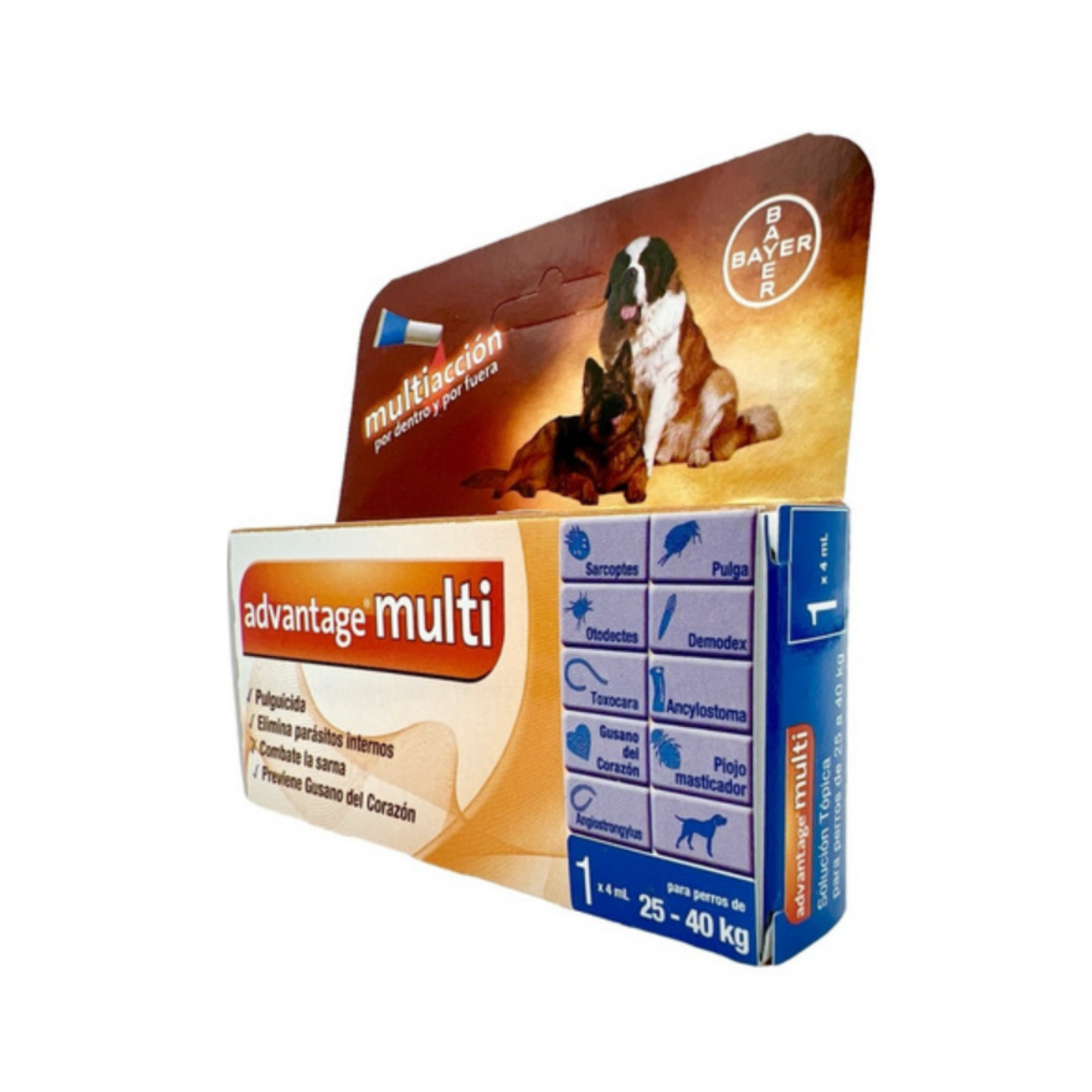 Advantage Multi 4 ml Perros 25 a 40 Kg Elanco