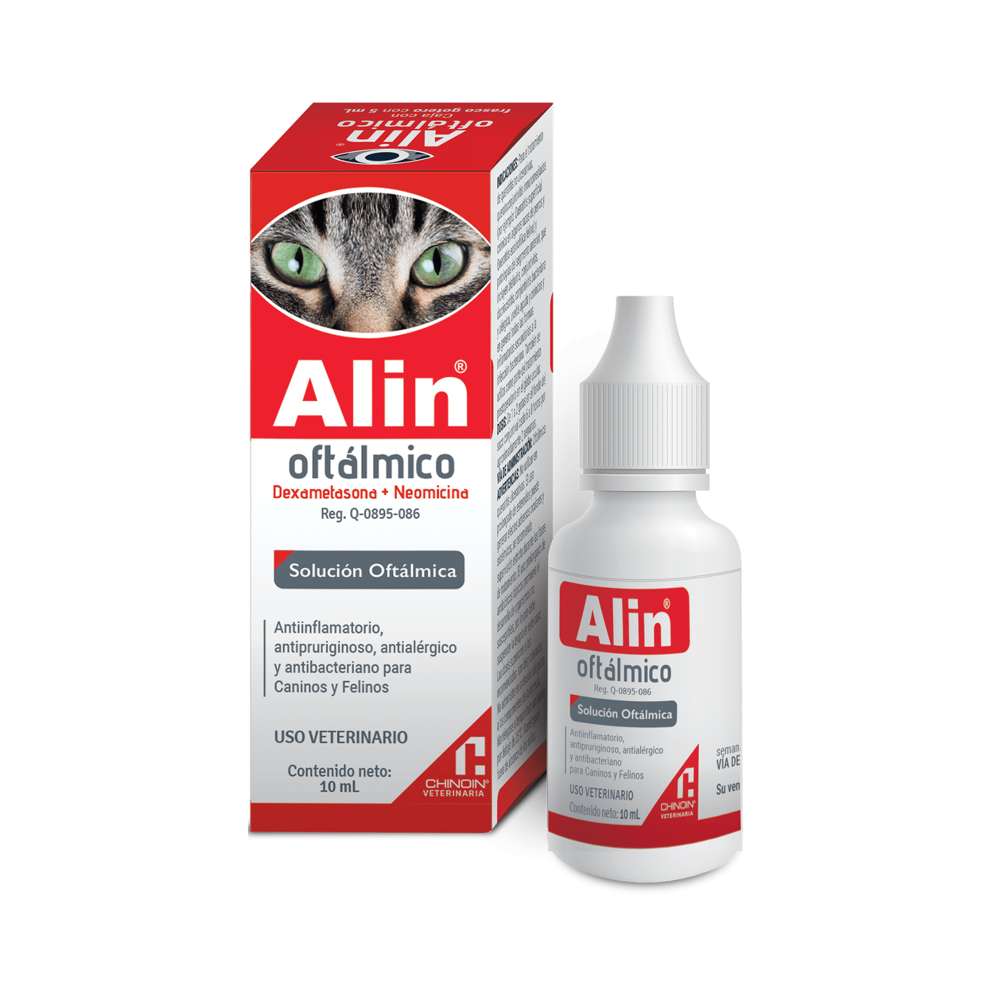 Alin Oftálmico Antiinflamatorio y Antimicrobiano Oftálmico 10 ml