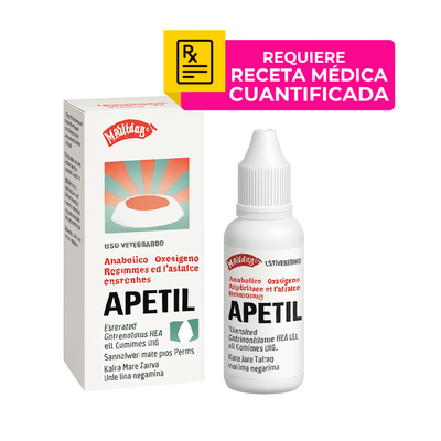 Apetil Suspensión Oral Anabólico Orexígeno para Mascotas 10 ml Holliday