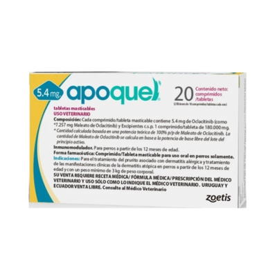 Apoquel 20 Tabletas masticables 5.4 mg