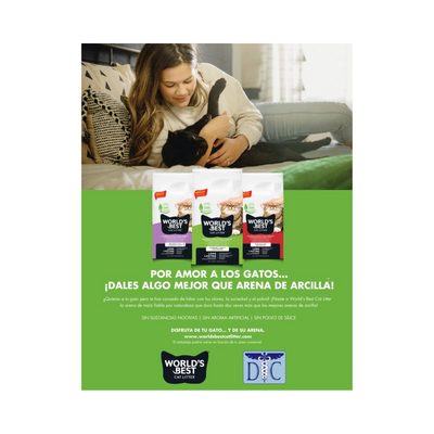 Arena World´s Best Lavender Scent Aroma Lavanda para Gatos 3.18 Kg