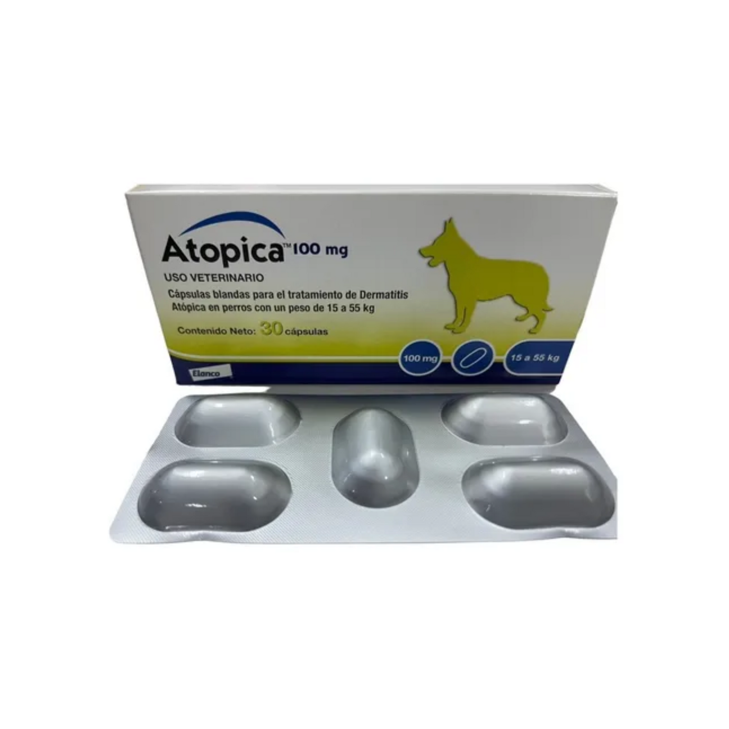 Atopica Ciclosporina de 100mg 30 cápsulas Elanco