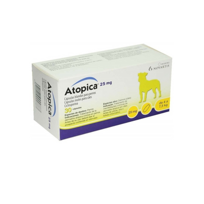 Atopica Ciclosporina 30 cápsulas de 25mg Elanco