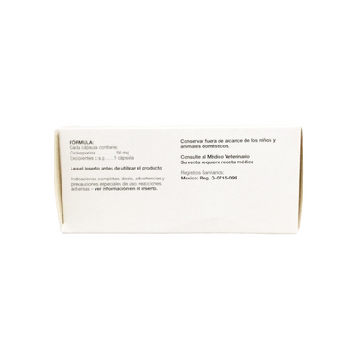 Atopica Ciclosporina 50 mg 30 Tabletas Elanco