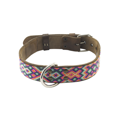 B&Kolor Collar Artesanal Color Mándala Talla Extra Grande Ancho