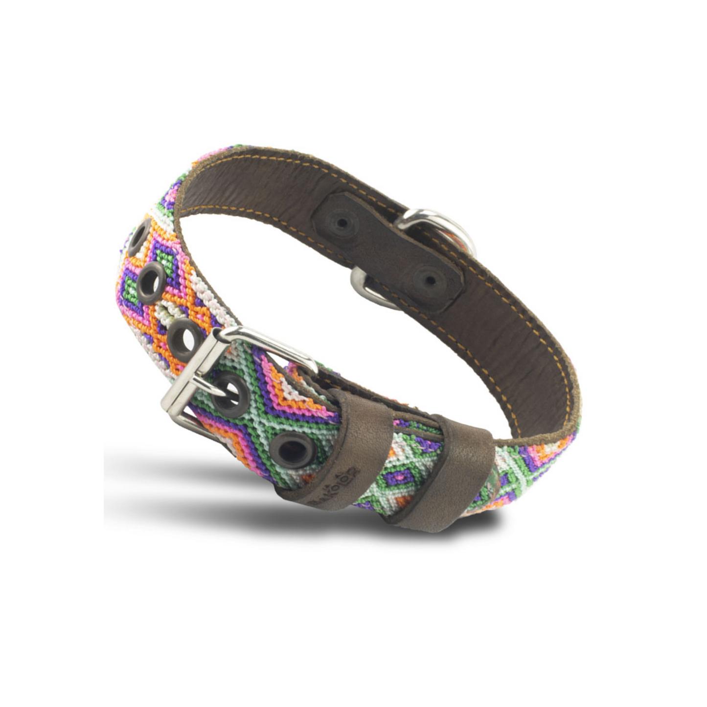 B&Kolor Collar Artesanal Color Mándala Talla Extra Grande Ancho