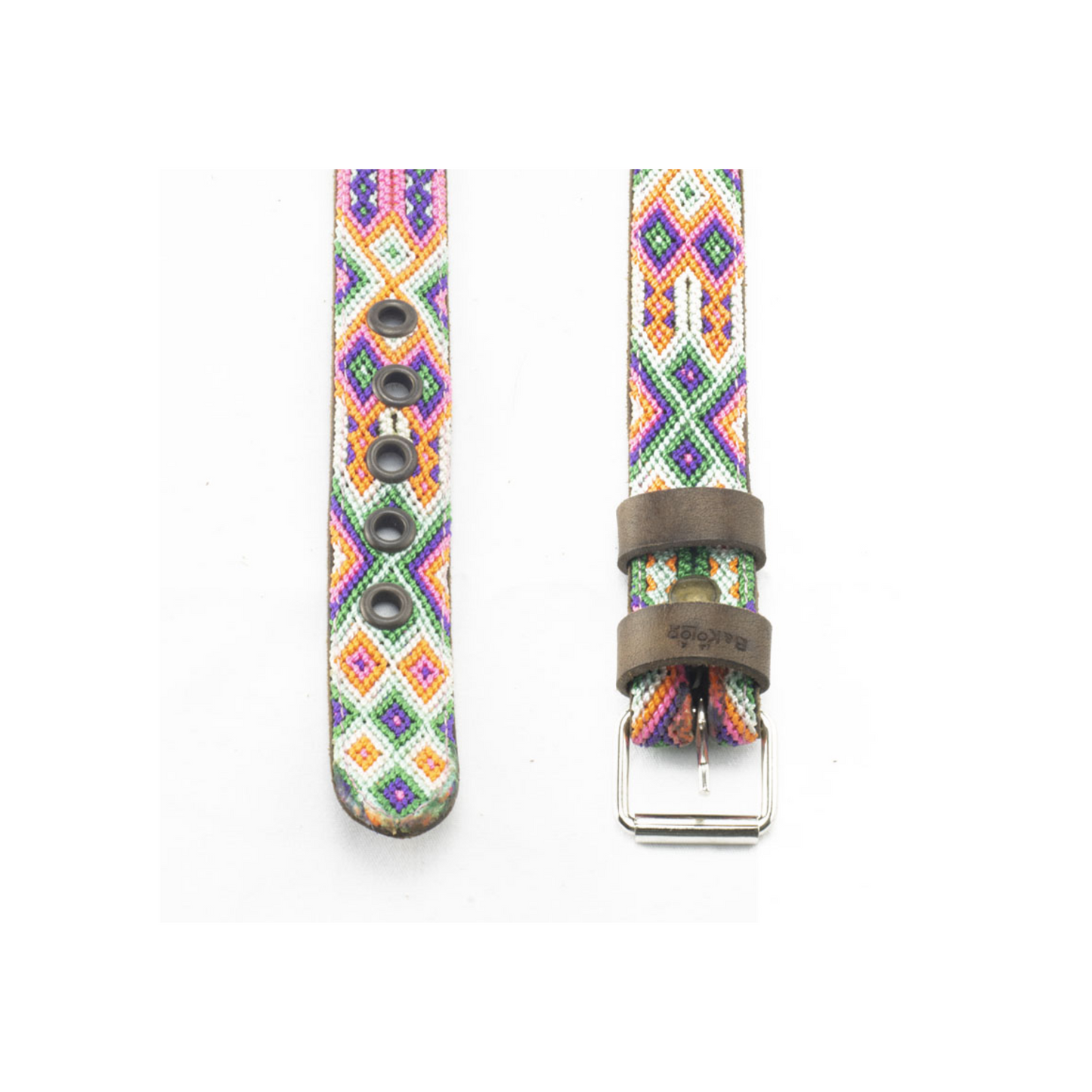 B&Kolor Collar Artesanal Color Mándala Talla Extra Grande Ancho