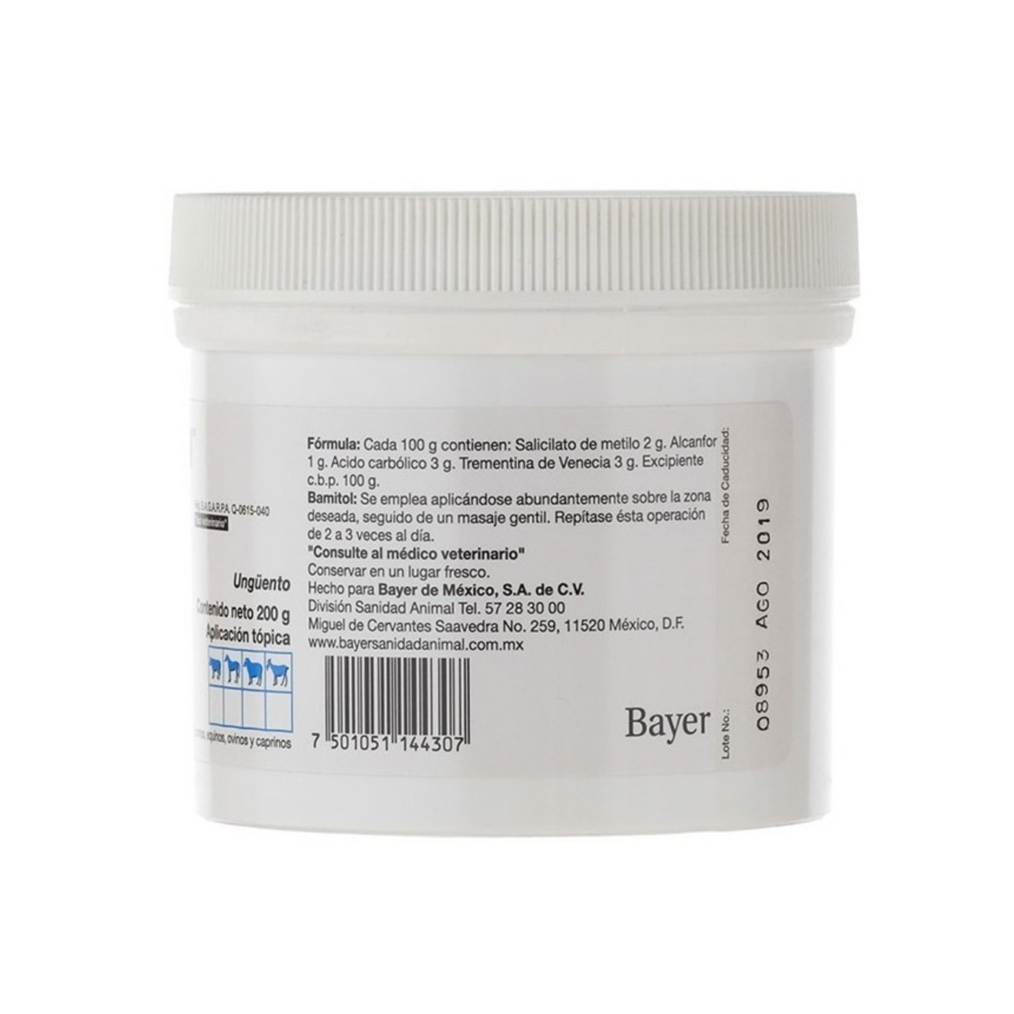 Pomada Elanco Bamitol 200 ml - Golpes Y Moretones