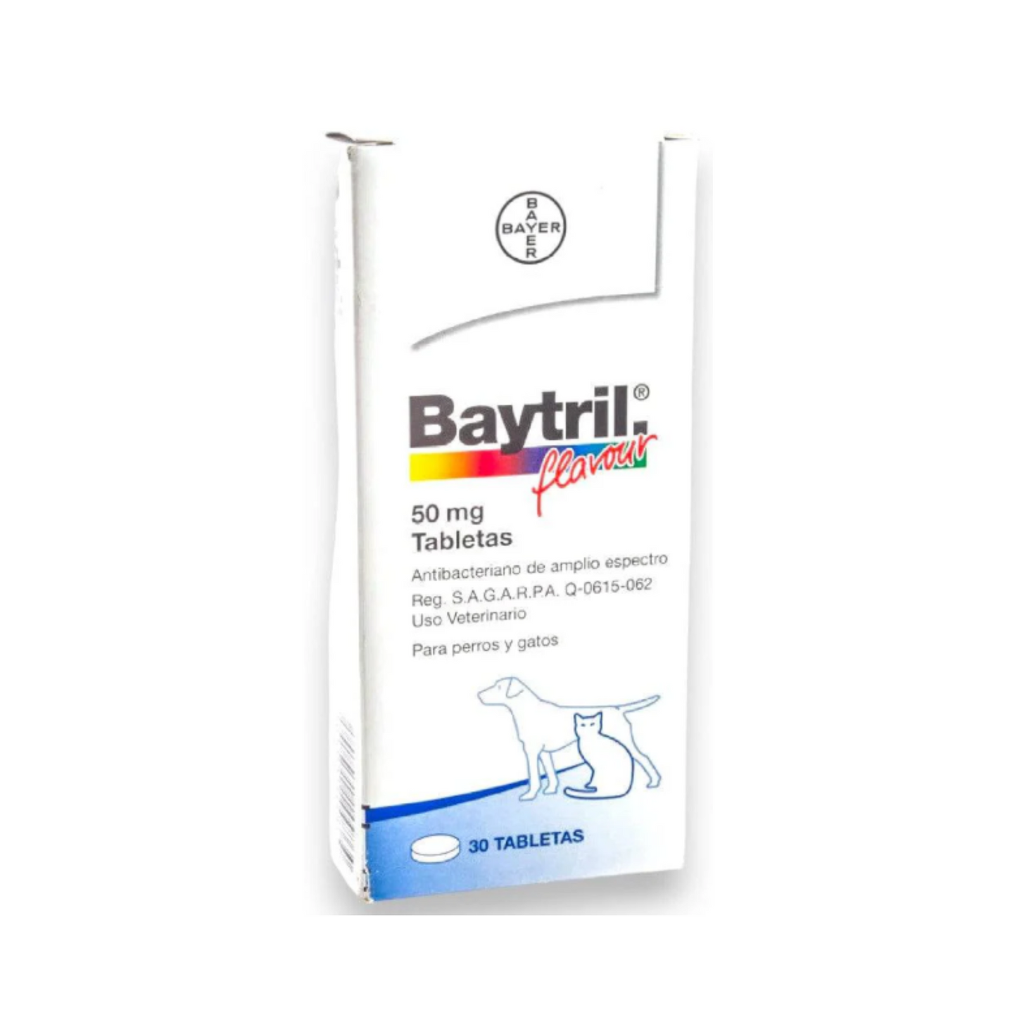 Baytril Flavour 50 mg 30 Tabletas Elanco