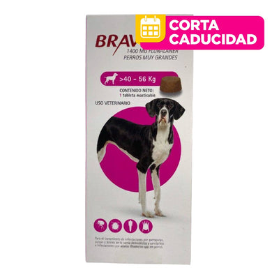 CORTA CADUCIDAD Bravecto Masticable 40 a 56 Kg