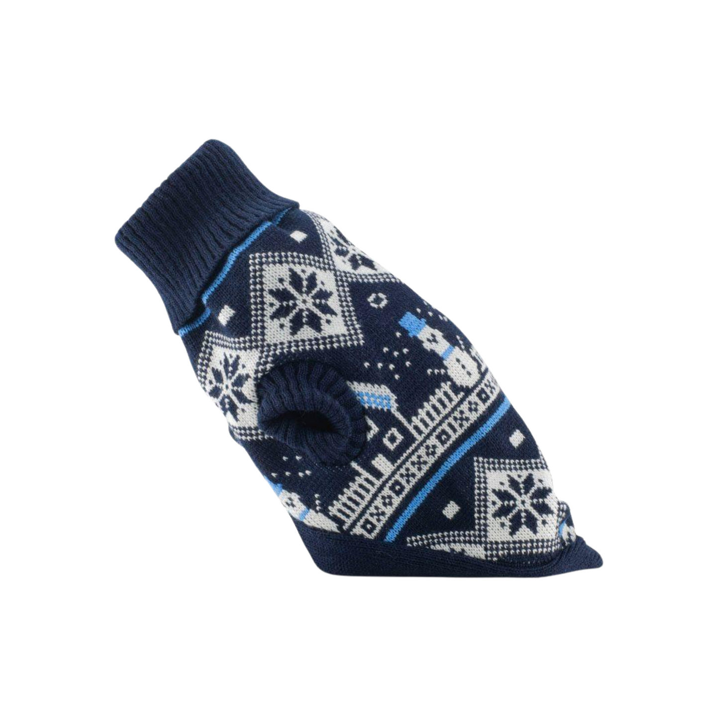 CATM Sueter Color Azul de Muñeco de Nieve Talla 10
