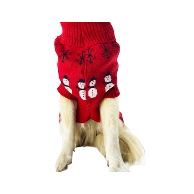 CATM Suéter Rojo Muñeco de Nieve Talla 9
